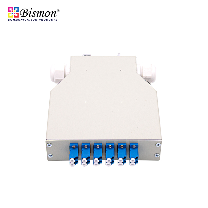DIN-Rail 12 Core LC Duplex Wall Box fiber optic+LC Adapter Single-mode